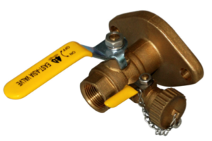 Water or gas shutoff valve